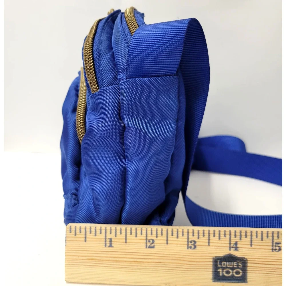 Travelon Crossbody Bag Blue Small Adjustable Strap Multi Pocket Travel Purse